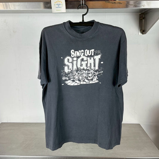 Vintage 1990 Grateful Dead Foundation Seva Sing Out For Sight Tour XL single stitch T-shirt
