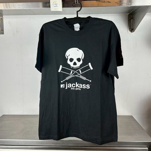 Vintage 2000s Jackass The Game Video Game Promo Large T-shirt