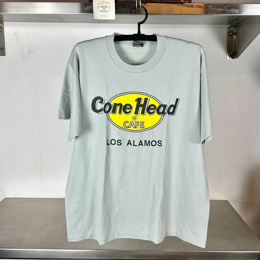 Vintage 90s Cone Head Cafe Los Alamos Alien single stitch XL T-shirt
