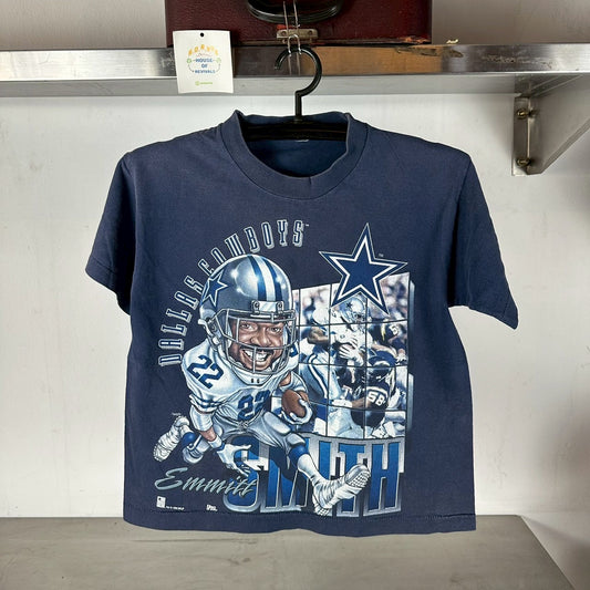 Vintage 1996 Emmitt Smith Dallas Cowboys Caricature NFL single stitch T-shirt