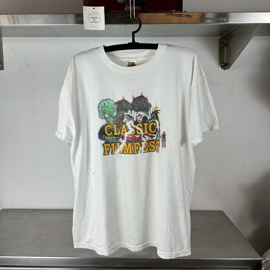 Vintage 90s Classic Film Fest Horror Movie Artwork T-shirt