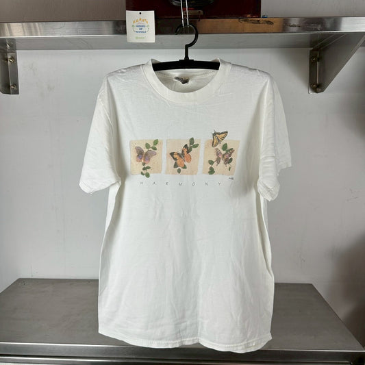 Vintage 90s Harmony Butterflies Nature Artwork T-Shirt