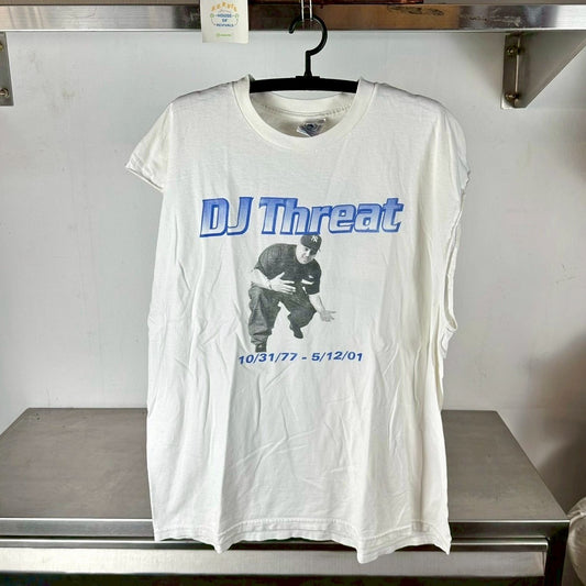 Vintage 2001 Ruff Ryders DJ Threat Memorial Hip Hop Rap 2XL Sleeveless T-shirt