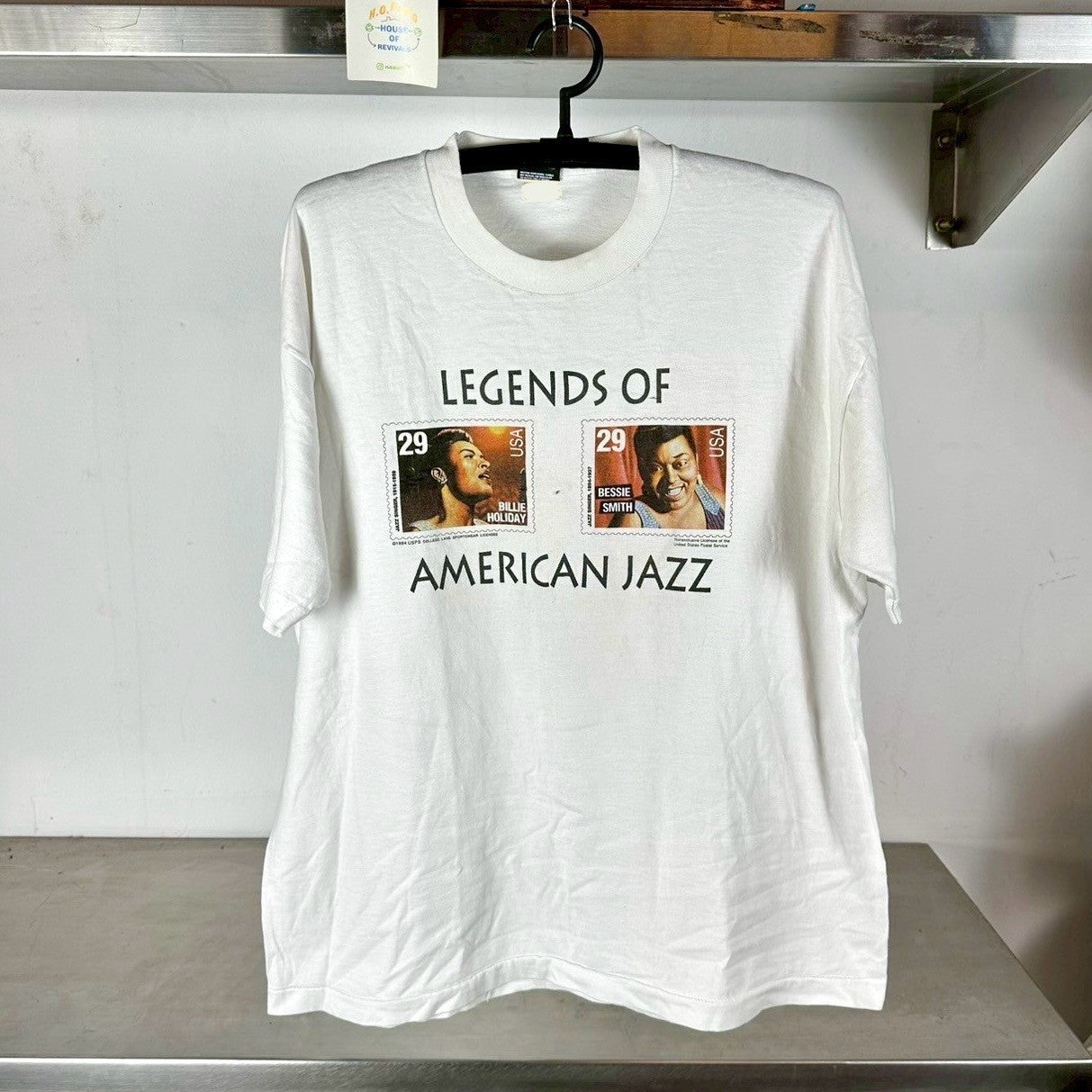 Vintage 1994 Billie Holiday Bessie Smith American Jazz XL single stitch T-shirt