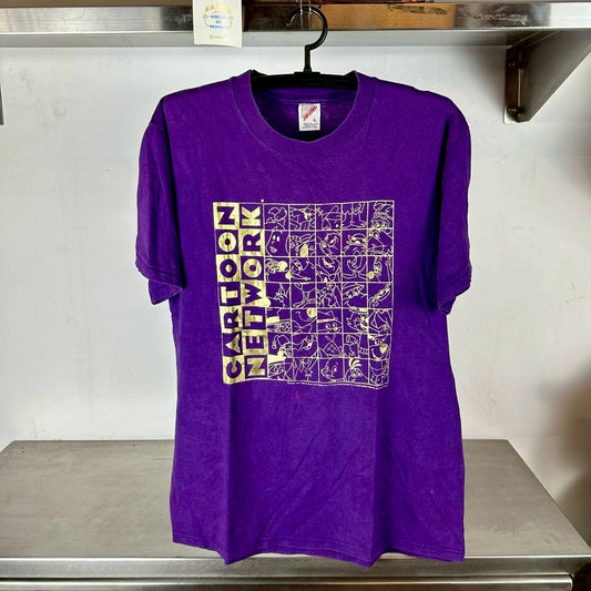 Vintage 1996 Cartoon Network Box Logo Promo XL T-shirt