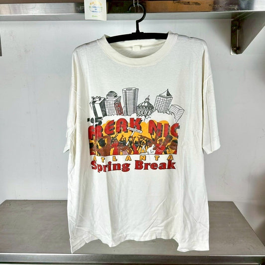 Vintage 1995 Freak Nik Atlanta Spring Break Hip Hop Rap XL Single Stitch T-shirt
