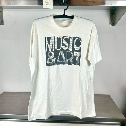Vintage 90s Music & Art Abstract Artwork XL T-shirt