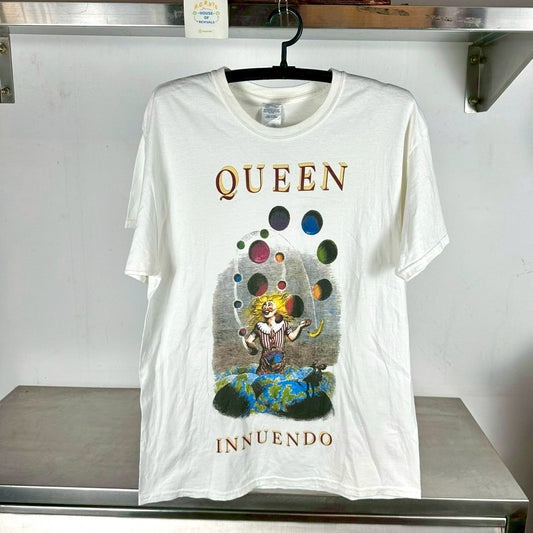 2000s Queen Innuendo Album Rock Band Large Gildan T-shirt