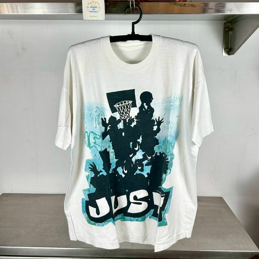 Vintage 90s Nike Just Do It Basketball C. Traze Artwork XL single stitch T-shirt