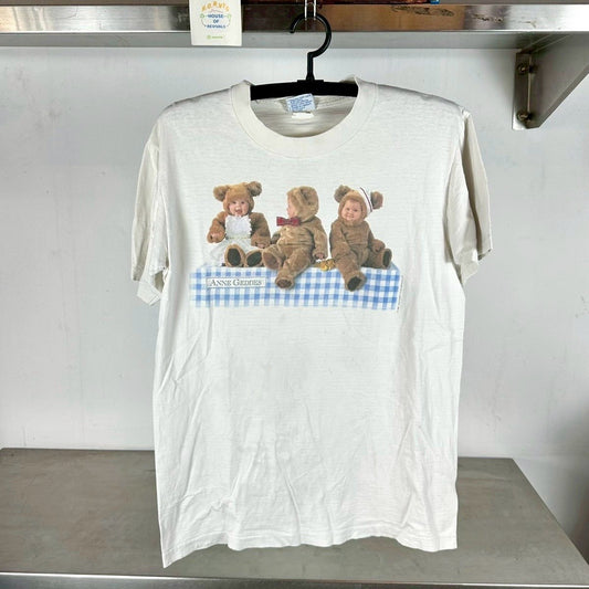Vintage 1996 Anne Geddes Babies Portrait Photo Large single stitch T-shirt