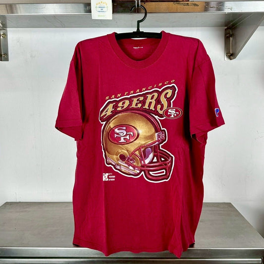Vintage 90s San Francisco 49ers Football Helmet NFL XL T-shirt