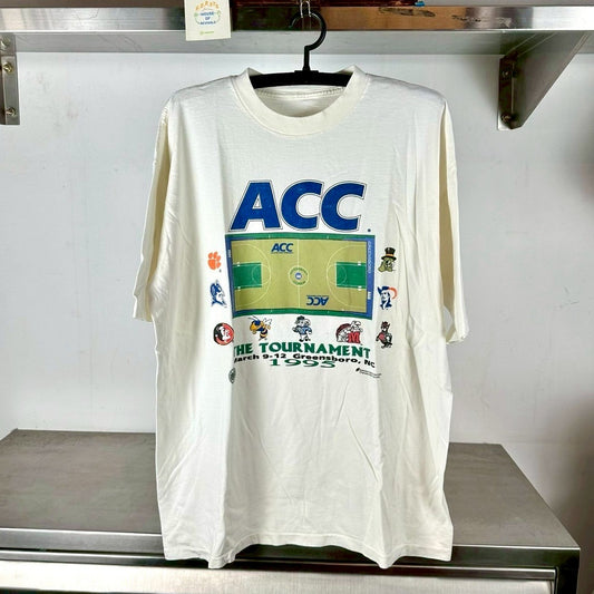Vintage 1995 NCAA ACC Basketball Tournament XL single stitch T-shirt