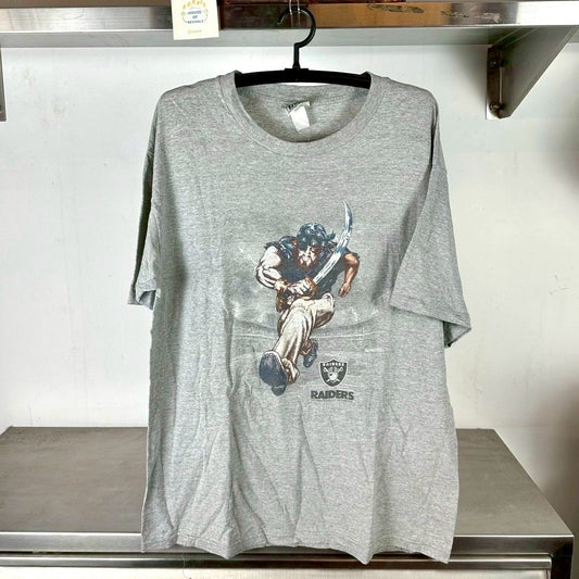 Vintage 2001 Oakland Raiders Mascot NFL XL T-shirt