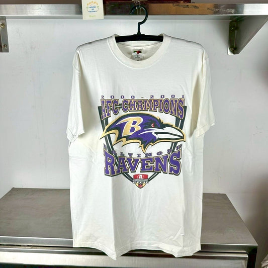 Vintage 2001 Baltimore Ravens Letting the Dogs Out AFC Champions NFL XL T-shirt
