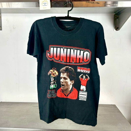 Vintage 90s Juninho Paulista Jun the Gun Brazilian Soccer Player Medium Single Stitch T-shirt
