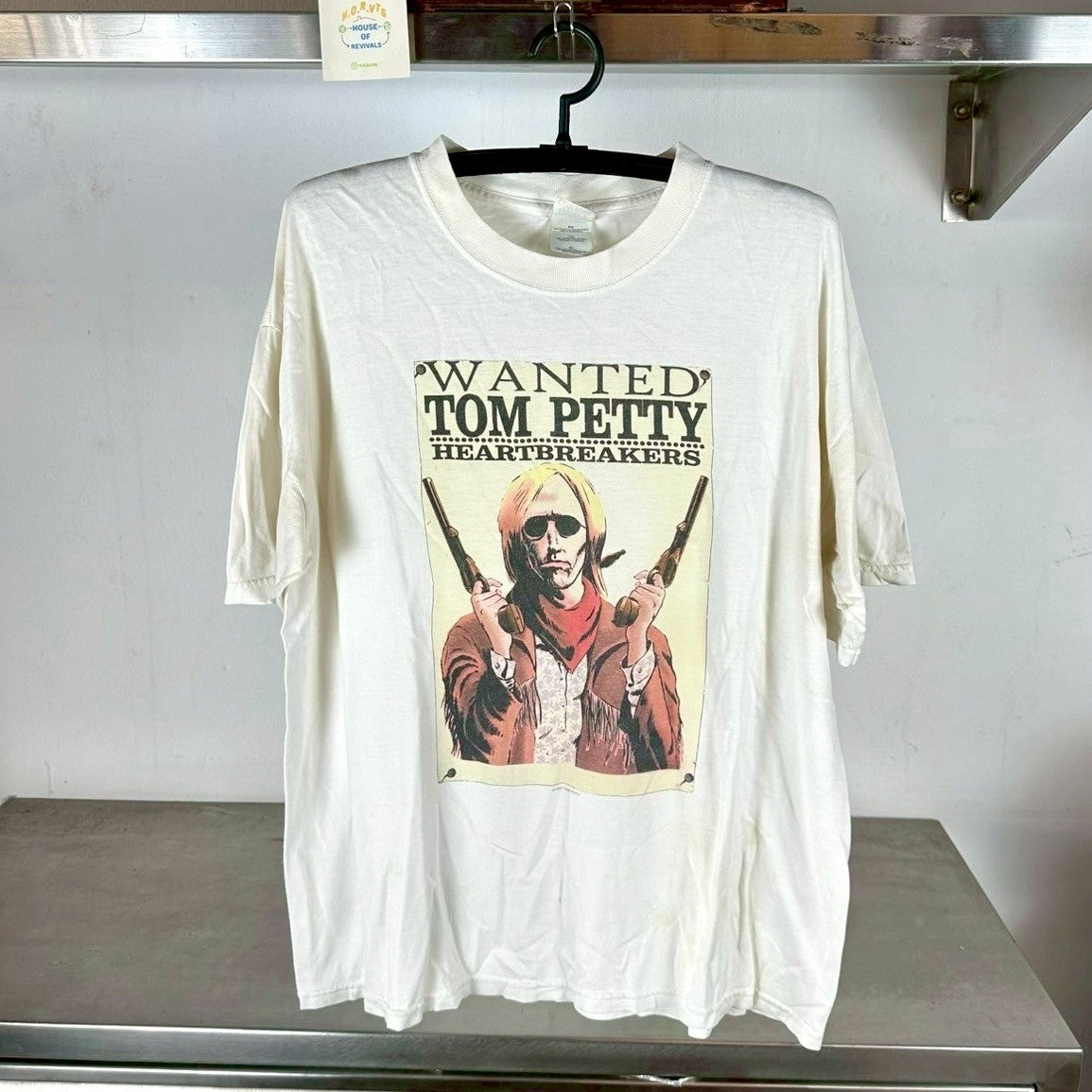 Vintage 2001 Tom Petty and The Heartbreakers Wanted Rock Band T-shirt