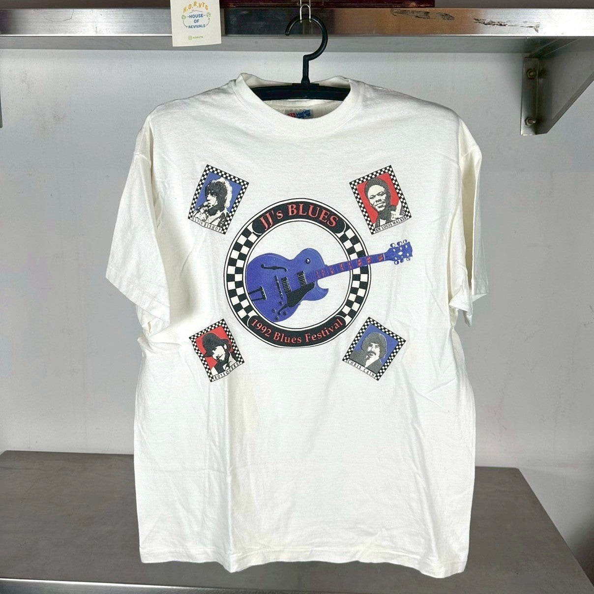 Vintage 1993 6th Annual Blues Festival Kiss Your Blues Away Promo Single Stitch T-shirt