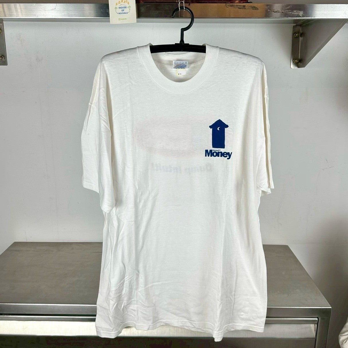 Vintage 90s Microsoft Money Computer Program Promo XL T-Shirt