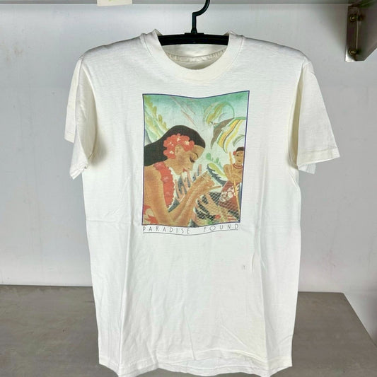 Vintage 90s Paradise Found Hawaiian Fine Art Medium Single Stitch T-Shirt