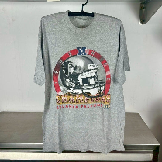 Vintage 1998 Atlanta Falcons NFC Champions NFL Large T-Shirt