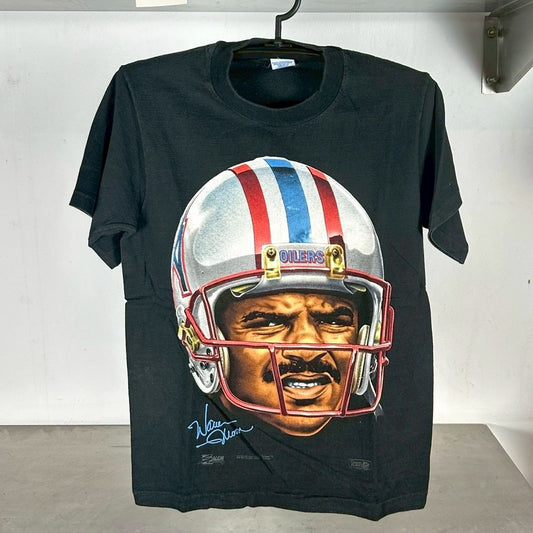 Vintage 90s Warren Moon Houston Oilers Big Face NFL T-shirt
