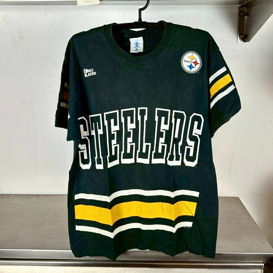 Vintage 90s Greg Lloyd Pittsburgh Steelers NFL AOP T-shirt
