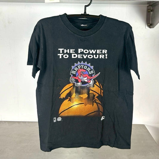 Vintage 90s Toronto Raptors The Power to Devour! NBA T-shirt
