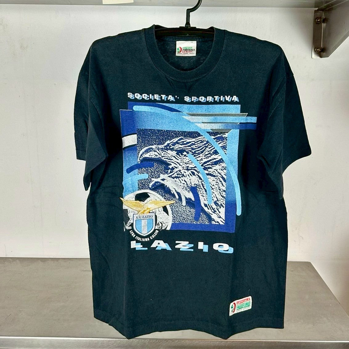 Vintage 1993 S.S. Lazio Italian Serie A Soccer Team T-shirt