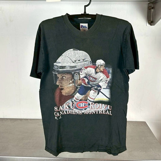 Vintage 90s Montreal Canadiens Saku Koivu NHL T-shirt