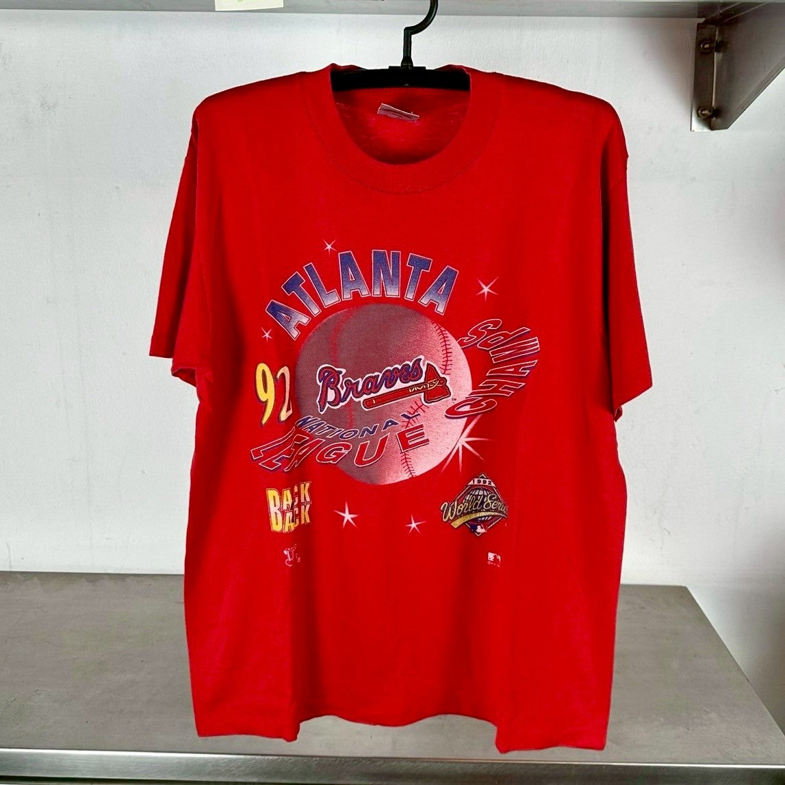 Vintage 1992 Atlanta Braves National League Champs MLB T-shirt