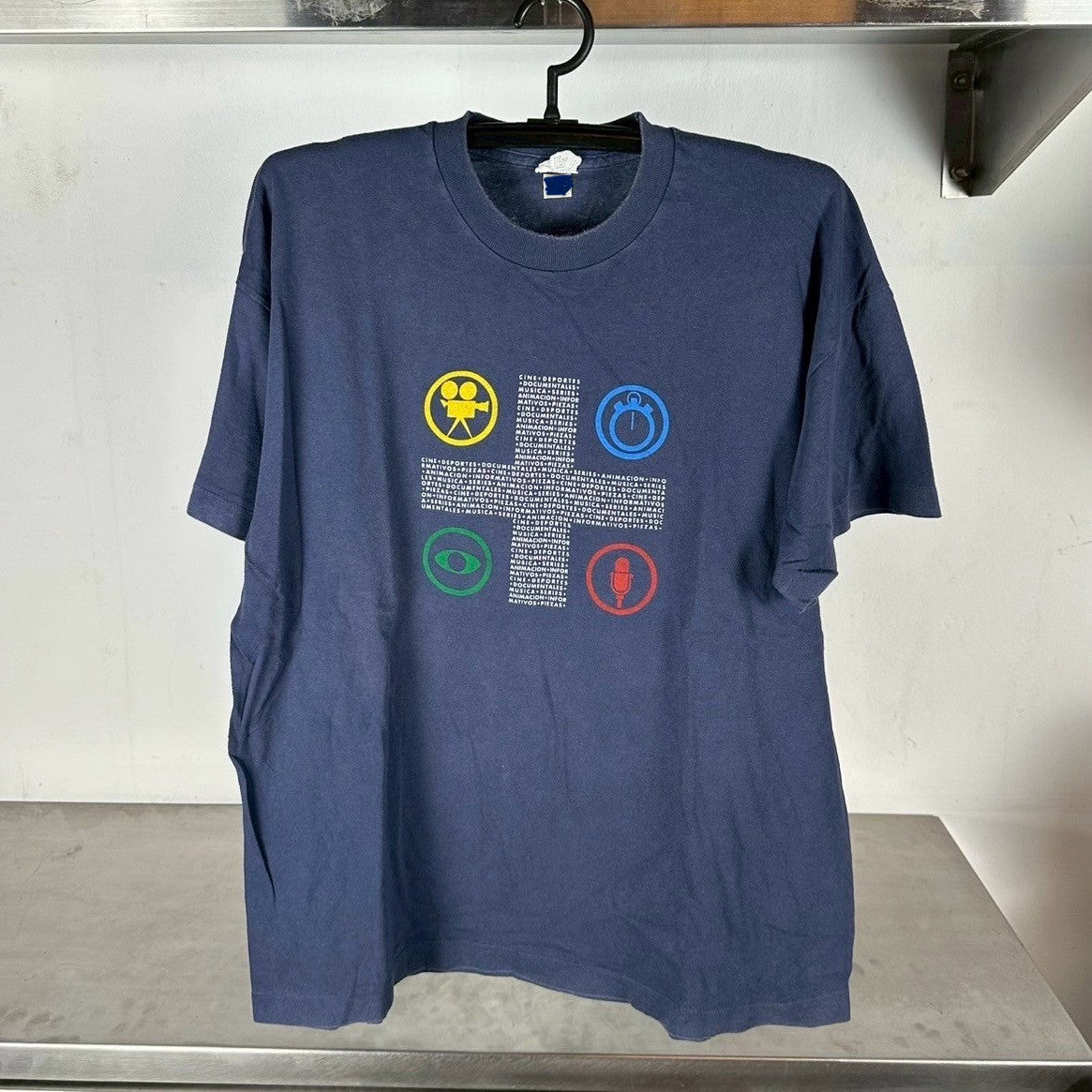 Vintage 90s Movies TV Media Typography Graphic T-shirt