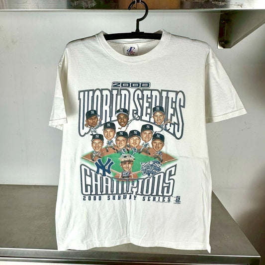 Vintage 2000 New York Yankees Champions Caricature MLB T-shirt