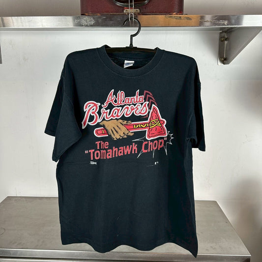 Vintage 90s Atlanta Braves The Tomahawk Chop MLB T-shirt