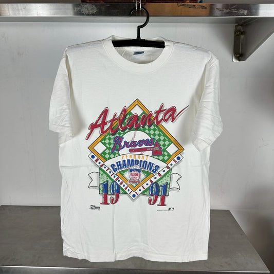 Vintage 1991 Atlanta Braves Pennant Champions MLB T-shirt