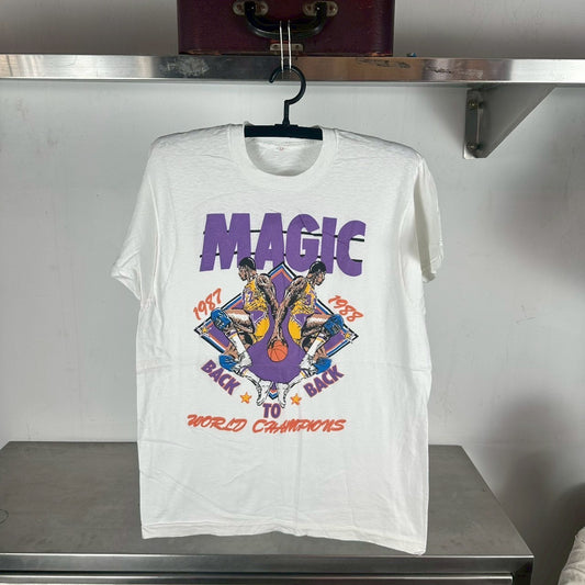 Vintage 1988 Magic Johnson Lakers Champions NBA T-shirt