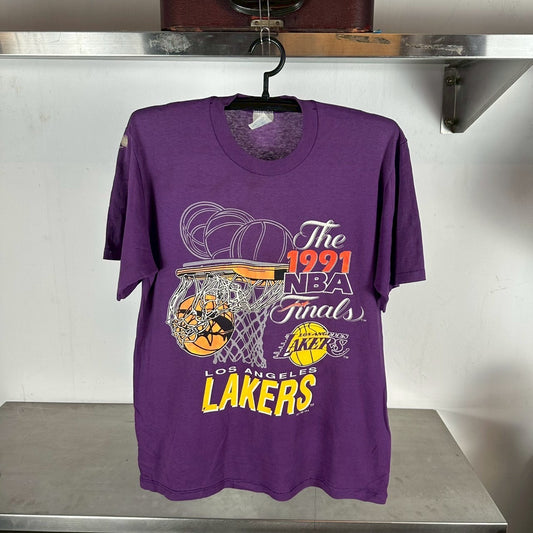 Vintage 1991 LA Los Angeles Lakers NBA Finals T-shirt