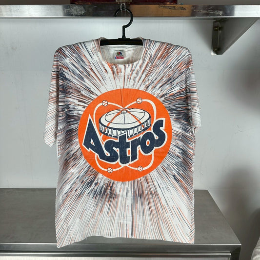 Vintage 90s Houston Astros Baseball AOP MLB T-shirt