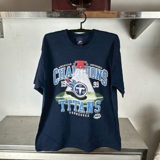 Vintage 1999 Tennessee Titans Conference Champions NFL T-shirt