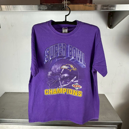 Vintage 2000 Baltimore Ravens Super Bowl Champions NFL T-shirt