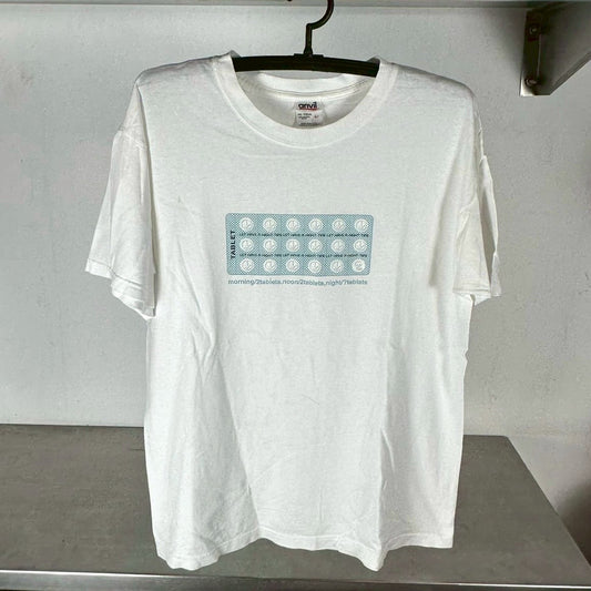 Vintage 2000s Tablets Let Have A Hight Time Drug T-shirt