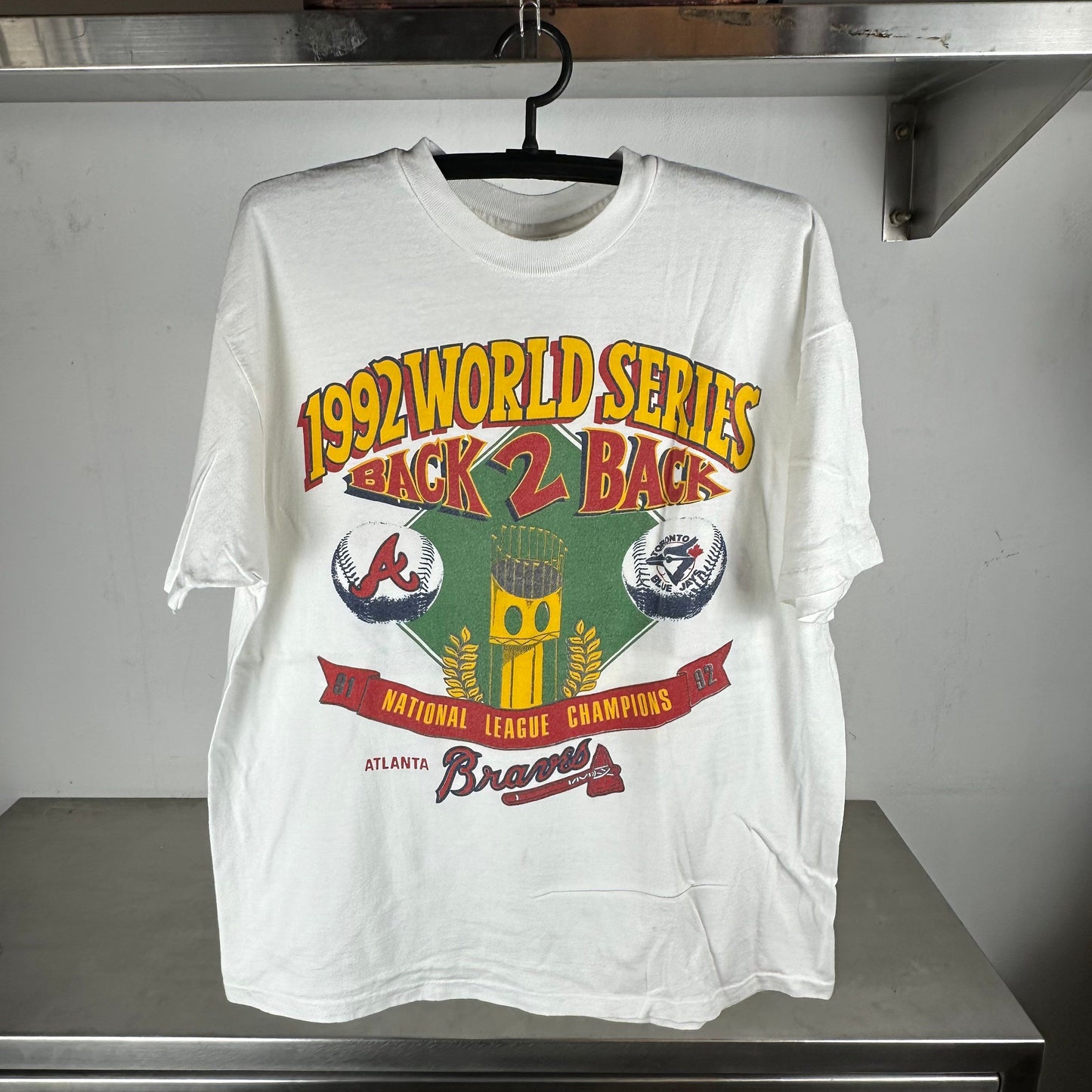 Vintage 1992 MLB World Series Braves VS Blue Jays T-shirt