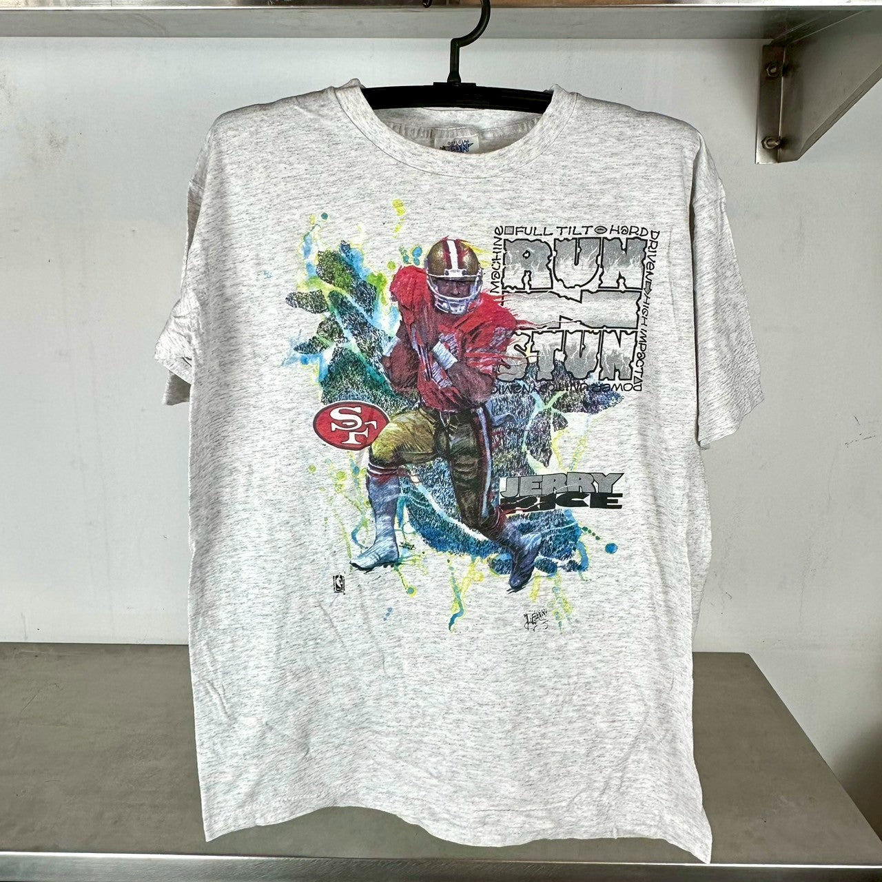 Vintage 90s San Francisco 49ers Jerry Rice Run N Stun NFL T-shirt