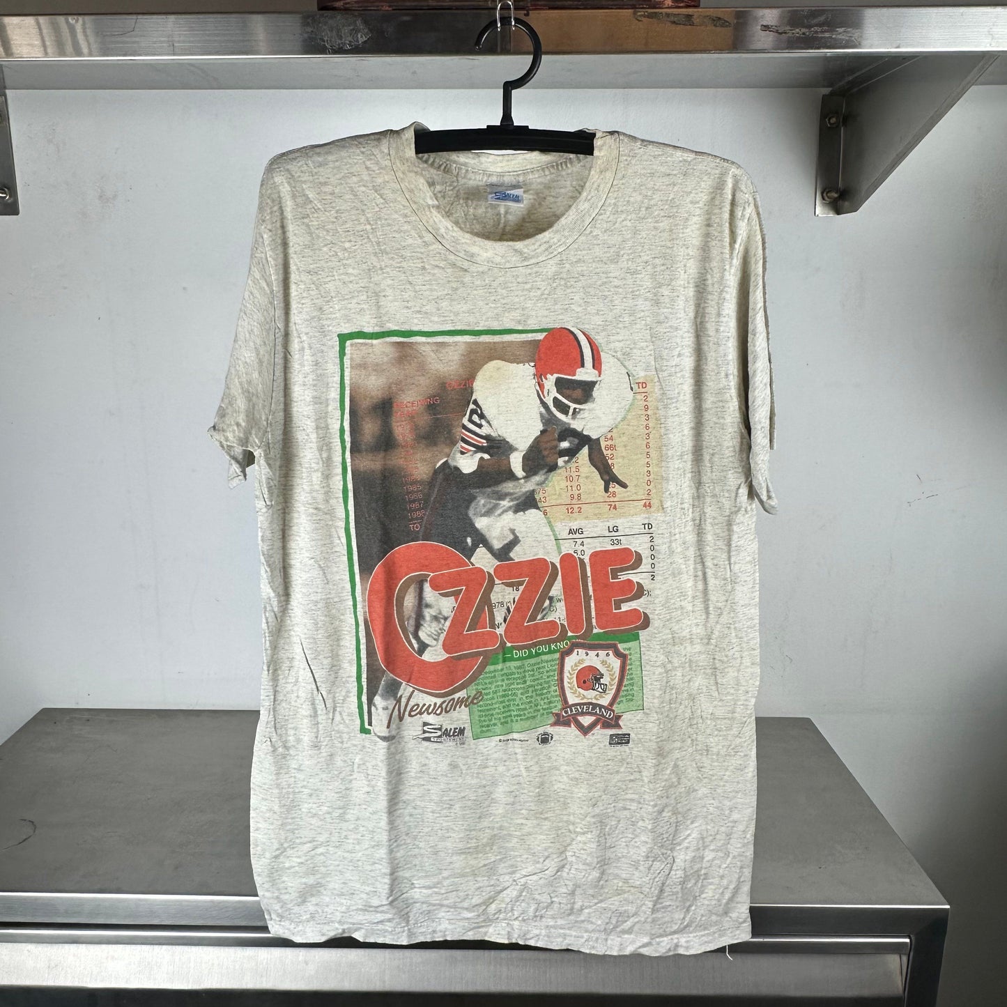 Vintage 1990 Ozzie Newsome Cleveland Browns NFL T-shirt