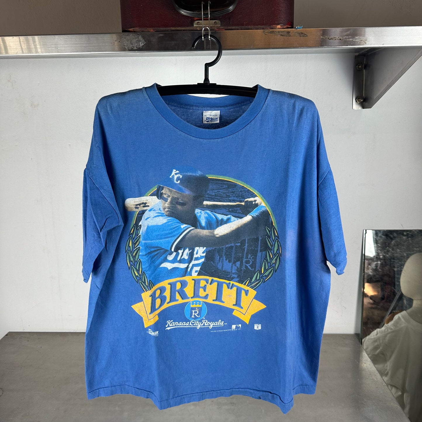 Vintage 1991 George Brett Kansas City Royals MLB T-shirt