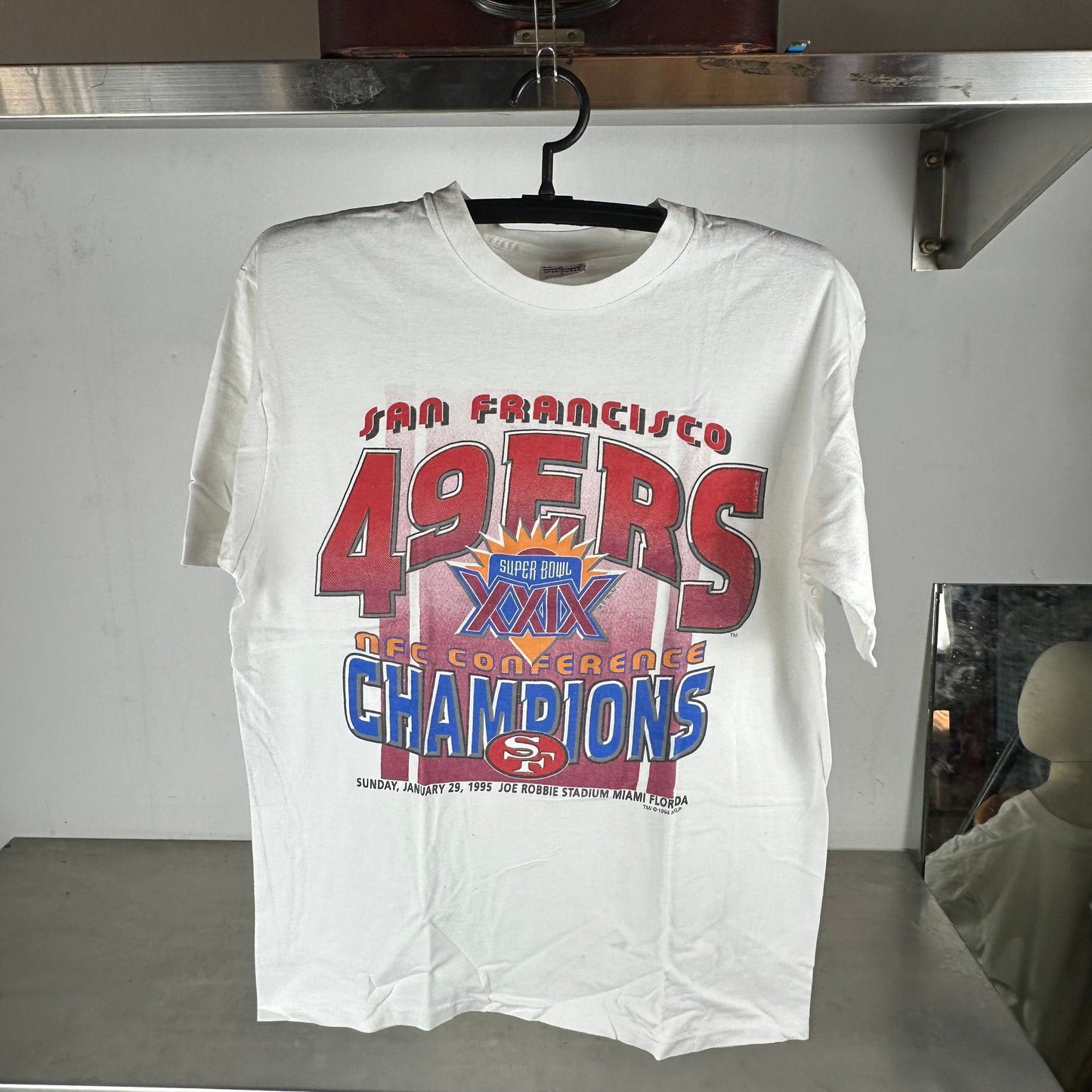 Vintage 1995 San Francisco 49ers Conference Champions NFL T-shirt