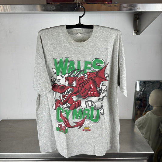 Vintage 1994 Wales Cymru Rugby Breakthrough Double Sided T-shirt