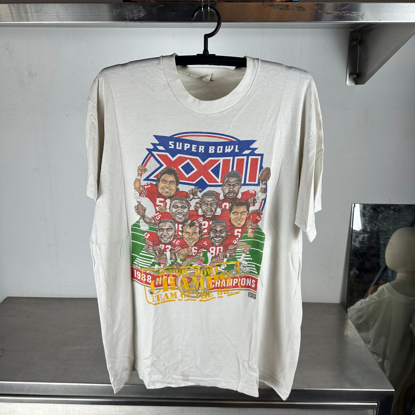 Vintage 1988 San Francisco 49ers NFL Champions Caricature T-shirt