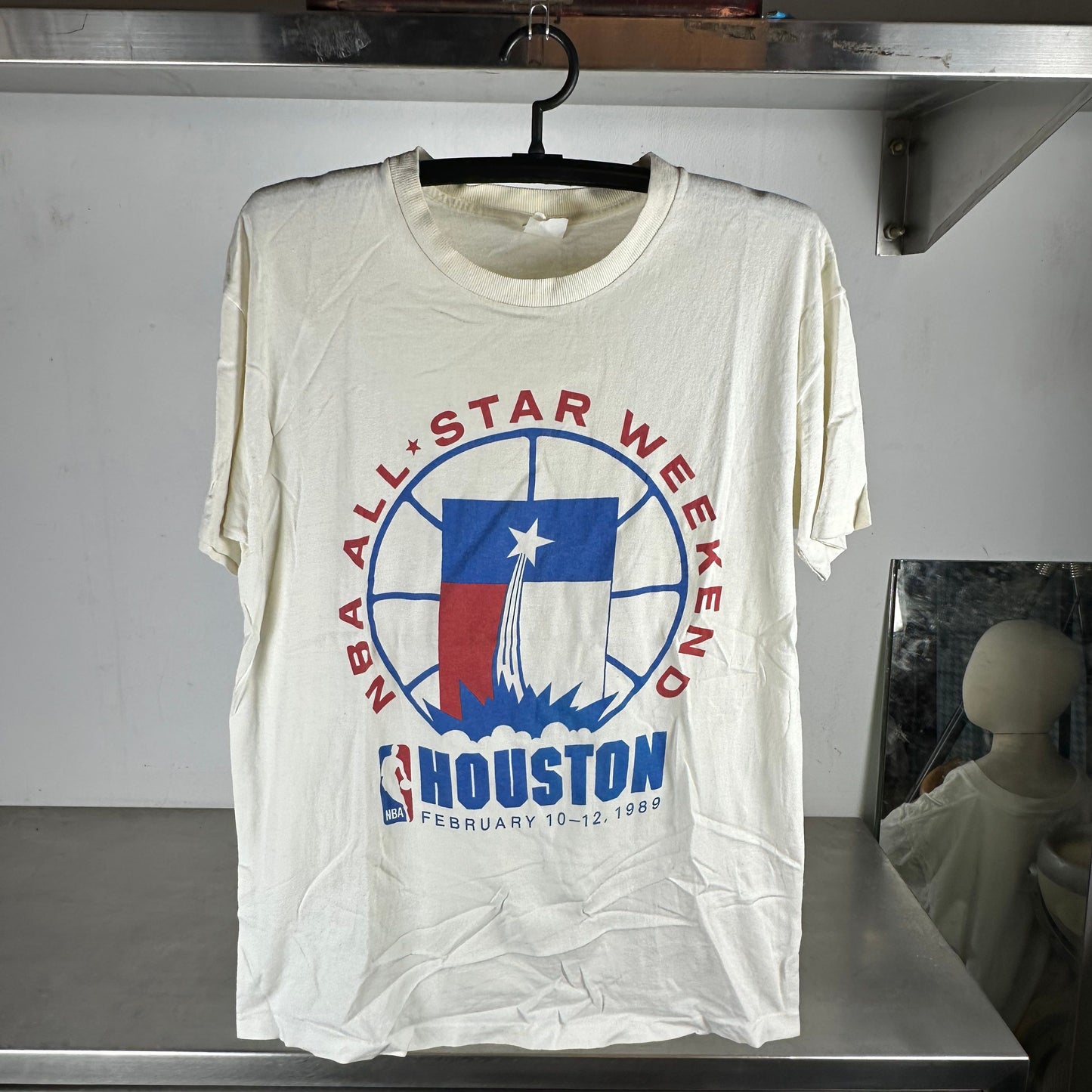 Vintage 1989 NBA All Star Weekend Houston Promo T-shirt