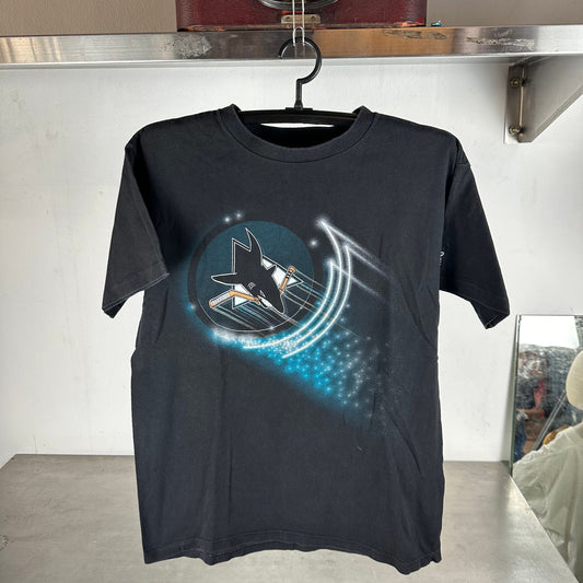 Vintage 90s San Jose Sharks NHL Starter Graphic Large T-Shirt