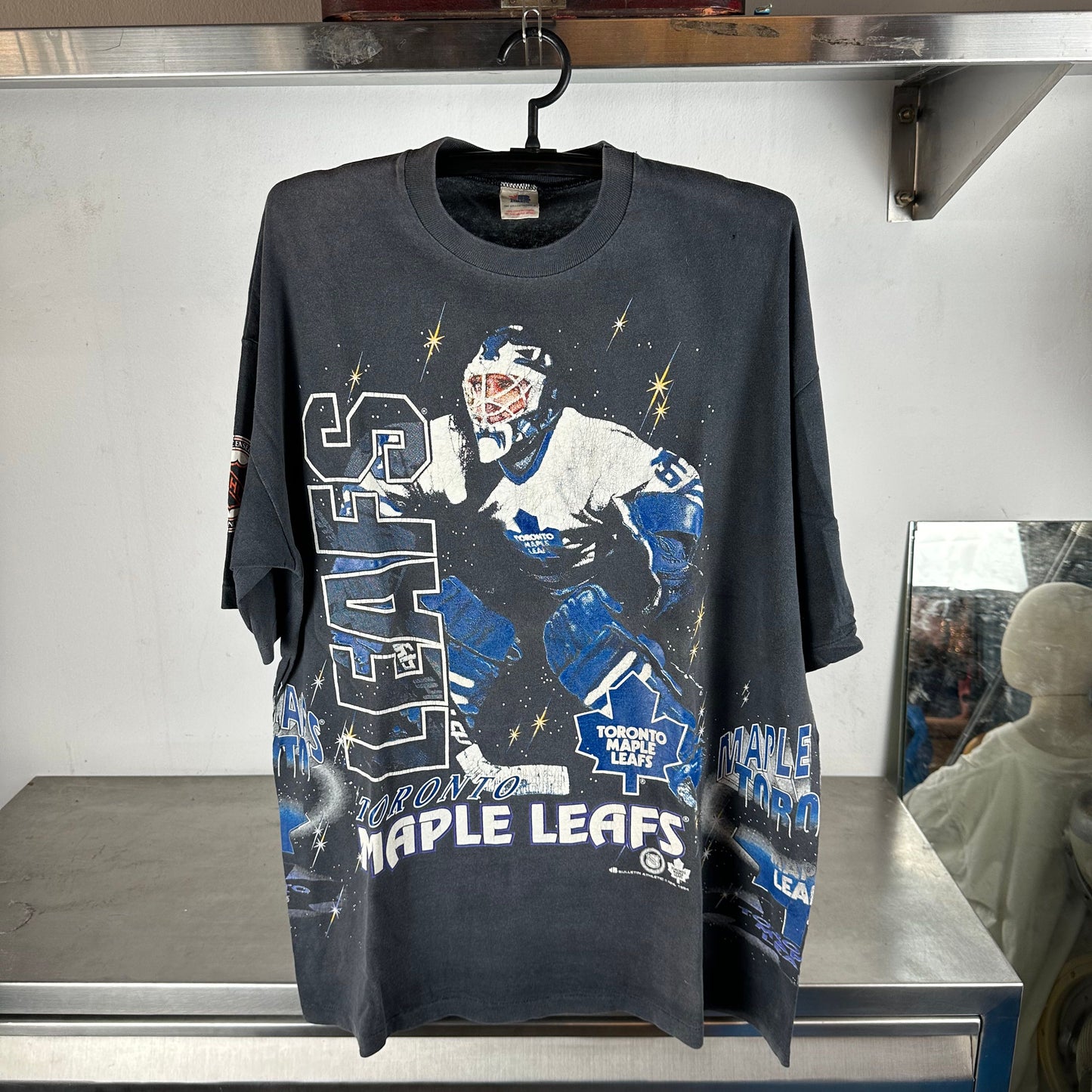 Vintage 1994 Toronto Maple Leafs NHL Bulletin Athletic AOP T-Shirt